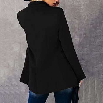 Women outerwear suit long sleeve button blazer jacket office ladies coats